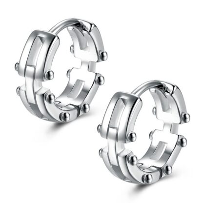 Geometric Hoop Earrings with Irregular Shapes - Image 5