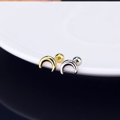 Small Geometric Stud Earrings - Image 6
