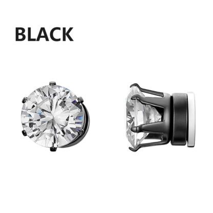 No-Piercing Round Magnet Earrings - Image 4