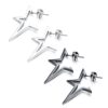 Geometric Stud Earrings with Star - Image 2