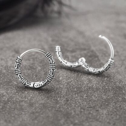 Needle Hoop Earrings for Everyday Wear - Image 2