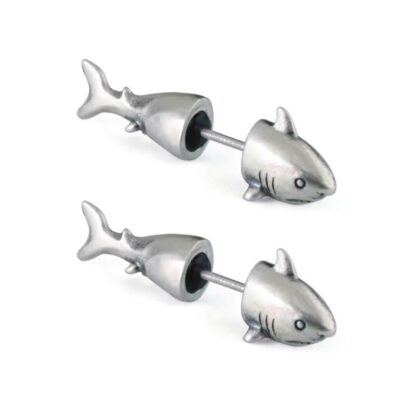 Exaggerated Shark Costume Earrings - Image 2