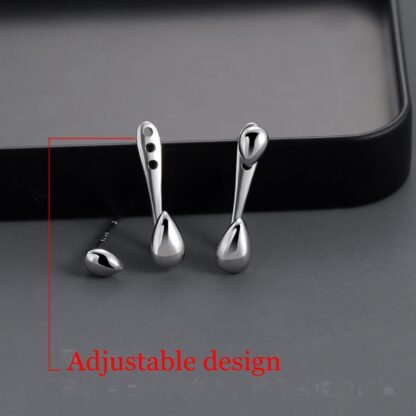 Earrings with Water Drop Design - Image 4