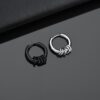 Rock Ball Ear Hoops - Image 2