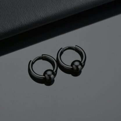 Rock Ball Ear Hoops - Image 7