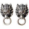 Wolf Head Stud Earrings - Image 4