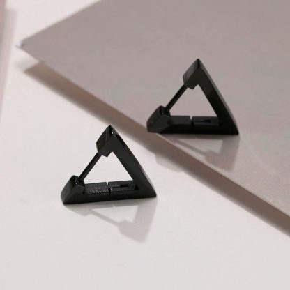 Geometric Honeycomb Hoops Men - Image 6