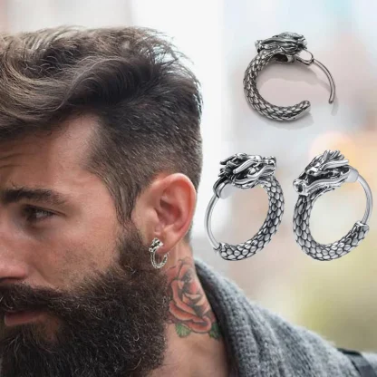 Stylish Men's Hoop Earrings