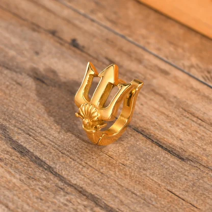 Ancient Poseidon Trident Hoops - Image 4