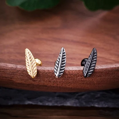 Punk Feather Cartilage Earring - Image 3