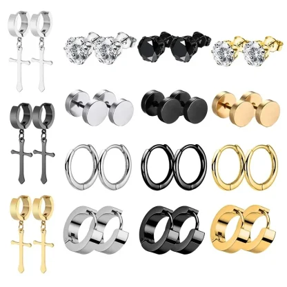 Gothic Punk Stud Earrings - Image 7
