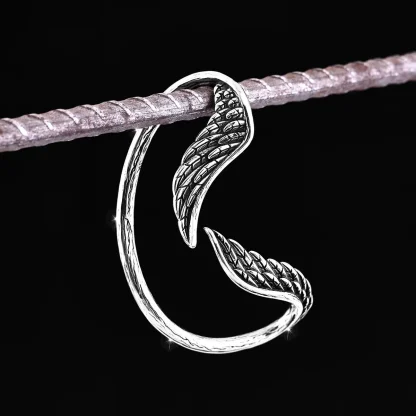 Feather Angel Wings Earrings - Image 2
