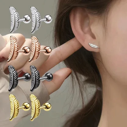 Punk Feather Cartilage Earring - Image 5