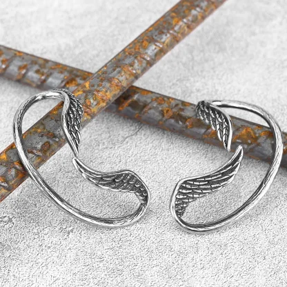 Feather Angel Wings Earrings - Image 6