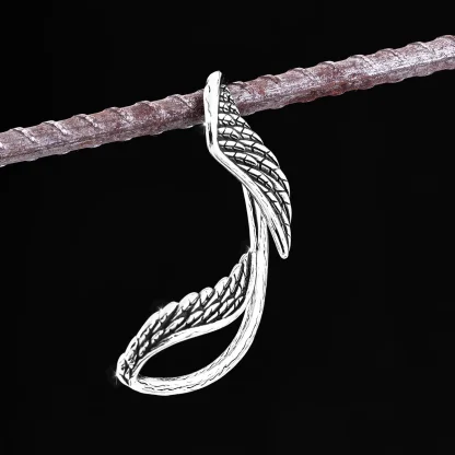 Feather Angel Wings Earrings - Image 3