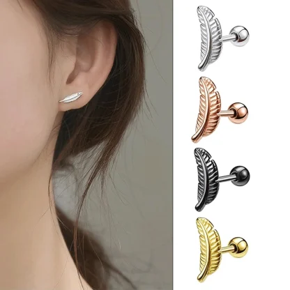 Punk Feather Cartilage Earring - Image 6